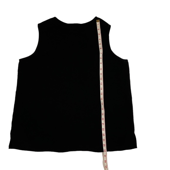 Sleeveless Tank Shell Layering Blouse Black Large - Picture 4 of 4